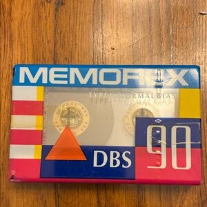 Memorex DBS 90 Audio Cassette - Blue, Pink, Yellow